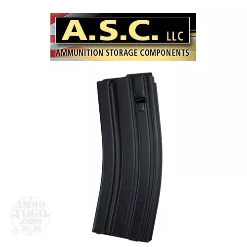 1 – ASC AR-15 .223 / 5.56 Stainless Steel 30rd. Magazine Orange Follower