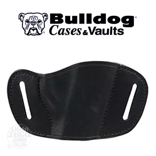 1 – Bulldog Black Leather Holster Large
