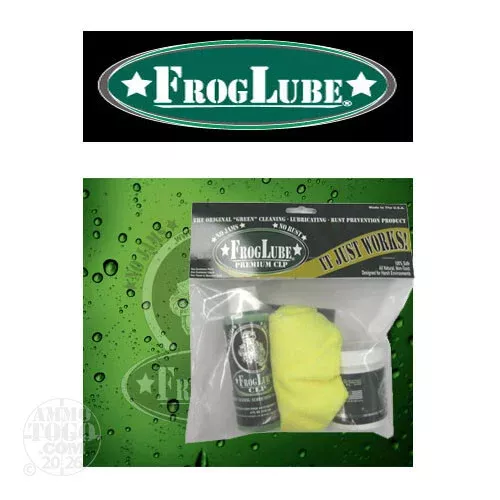 1 – FrogLube Kit Bag 4oz. Tub Paste Lube, 4 oz. Bottle CLP, and Cleaning Towel