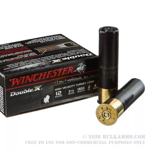 10 Rounds of 12ga Ammo by Winchester Double X – 2 ounce #4 shot