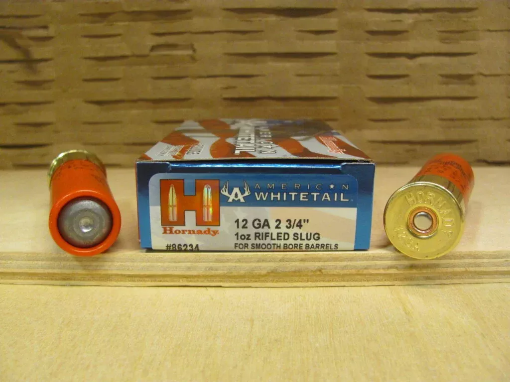100 Round Case – 12 Gauge 2.75 Inch 1 Ounce Rifled Slug Hornady American Whitetail Ammo – 86234