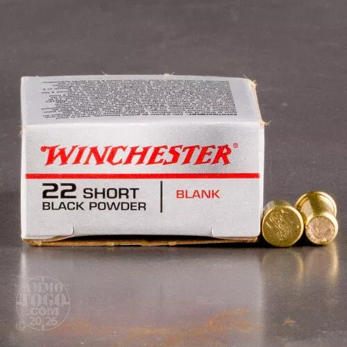 1000rds – 22 Short Winchester Black Powder Blanks