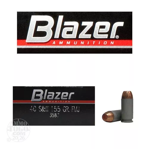 1000rds – 40 S&W CCI Blazer 155gr. TMJ Ammo