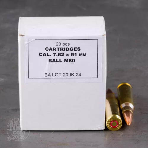 1000rds – 7.62x51 Igman 147gr. FMJ M80 Ammo