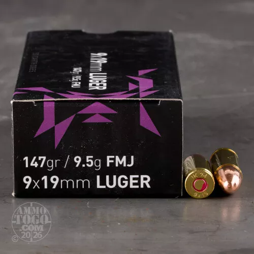 1000rds – 9mm Igman 147gr. FMJ Ammo