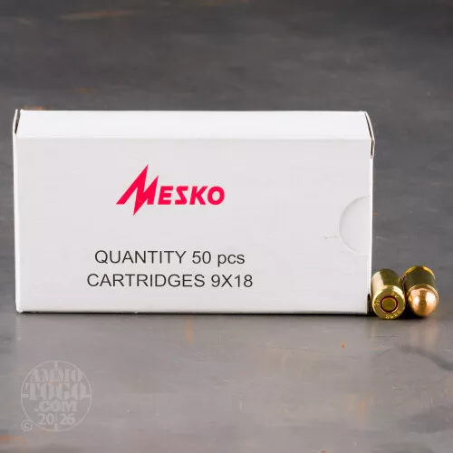 1000rds – 9mm Makarov Mesko 93gr. FMJ Ammo