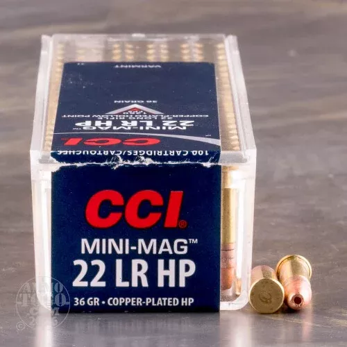 100rds – 22LR CCI Mini-Mag 36gr. Hollow Point Ammo
