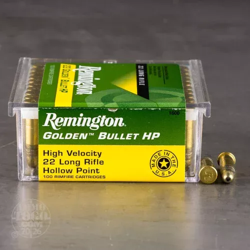 100rds – 22LR Remington 36gr. High Velocity Hollow Point Ammo