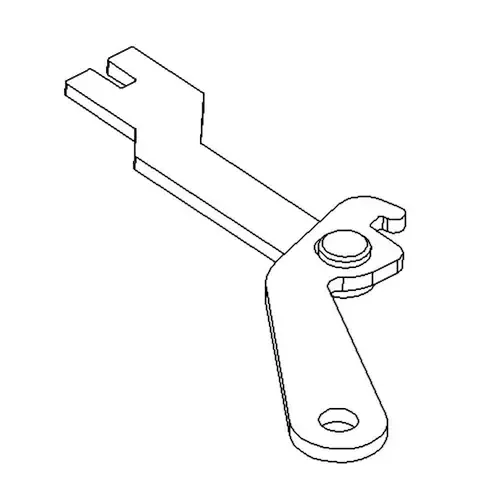 104-6826 – RH PARK BRAKE LEVER ASM – (TORO ORIGINAL OEM)