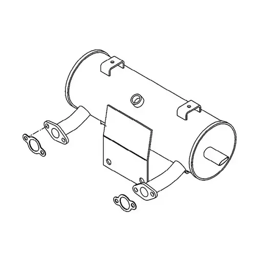 105-3633 – KIT – MUFFLER W/ ARRESTER – (TORO ORIGINAL OEM)