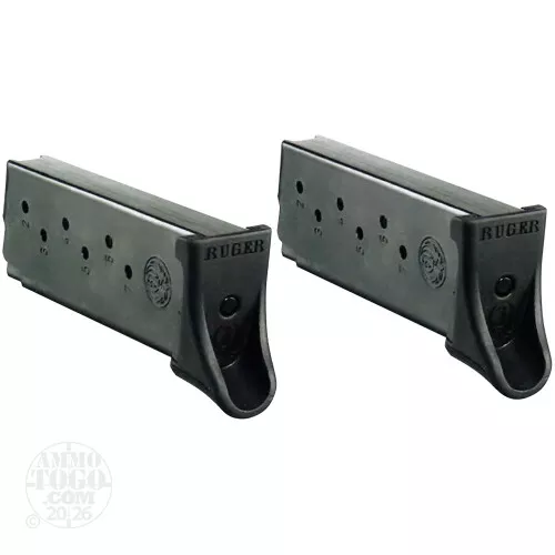 2 - Ruger LC9/LC9s/EC9s 7rd Black Magazines