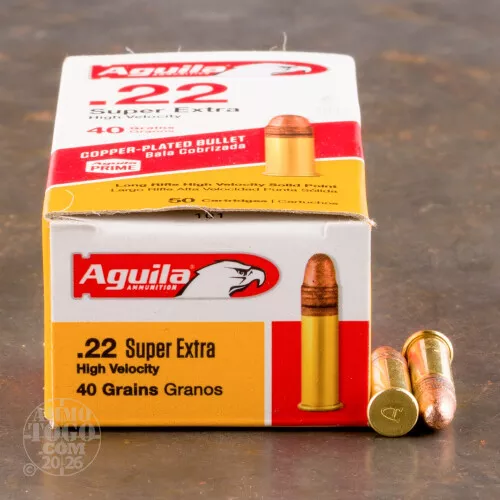 2000rds – 22 LR Aguila Super Extra 40gr. CPRN Ammo
