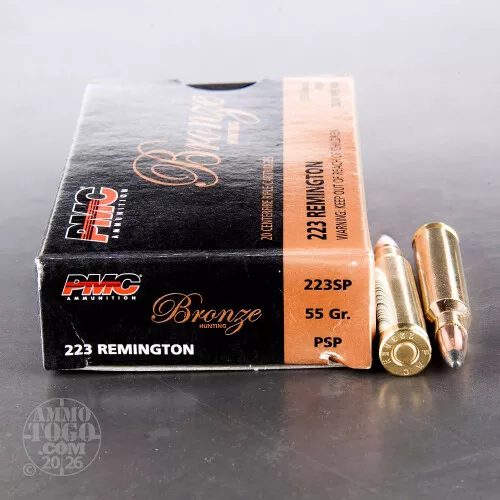 200rds – 223 Rem PMC 55gr. PSP Ammo