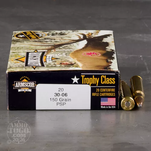 200rds – 30-06 Armscor USA 150gr. PSP Ammo