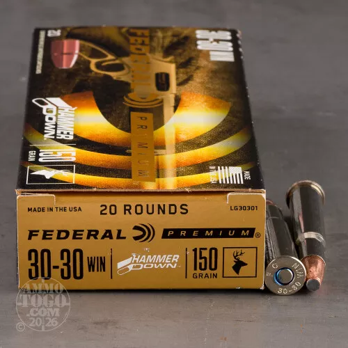 200rds – 30-30 Federal HammerDown 150gr. Bonded SP Ammo