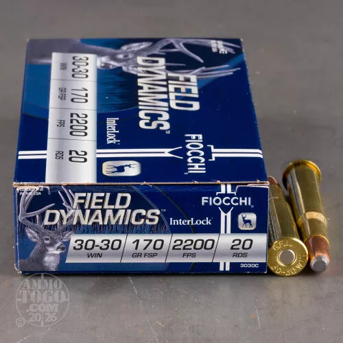 200rds – 30-30 Fiocchi 170gr. FSP Ammo