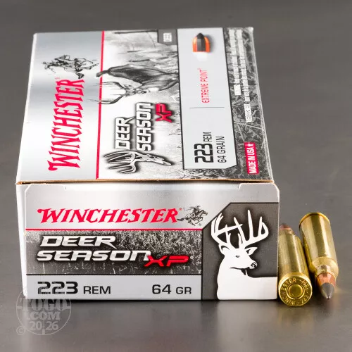 20rds – 223 Rem Winchester Deer Season XP 64gr. Extreme Point Ammo