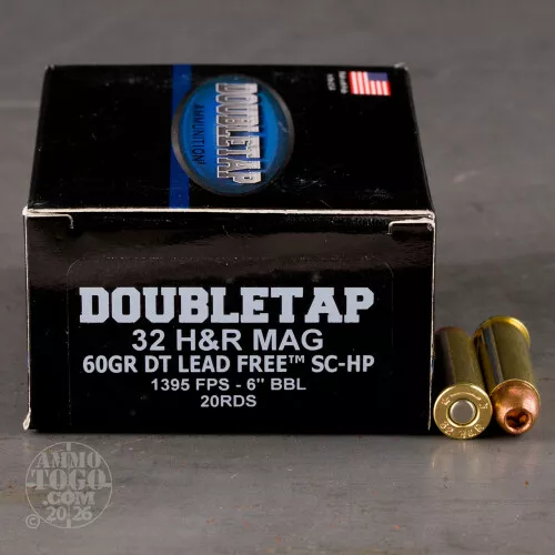 20rds – 32 H&R Magnum Doubletap 60gr. TAC-XP Ammo