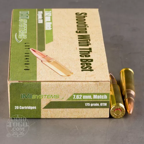 20rds – 7.62x51 IMI 175gr. OTM Ammo