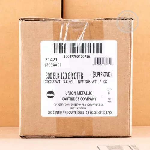 .300 AAC BLACKOUT REMINGTON 120 GRAIN OPEN TIP MATCH (20 ROUNDS)