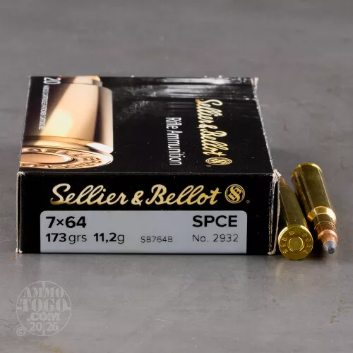 400rds – 7x64mm Brenneke Sellier & Bellot 173gr. SPCE Ammo