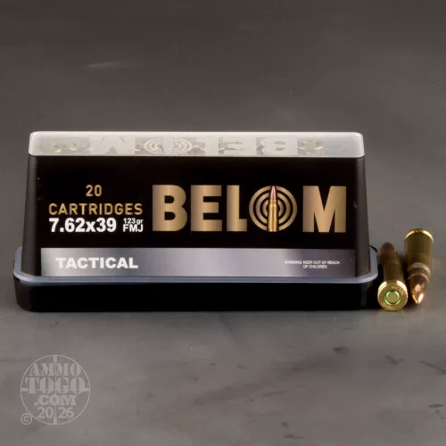 480rds – 7.62x39 Belom 123gr. FMJ Ammo
