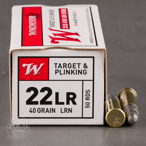 5000rds – 22 LR Winchester USA 40gr. LRN Ammo