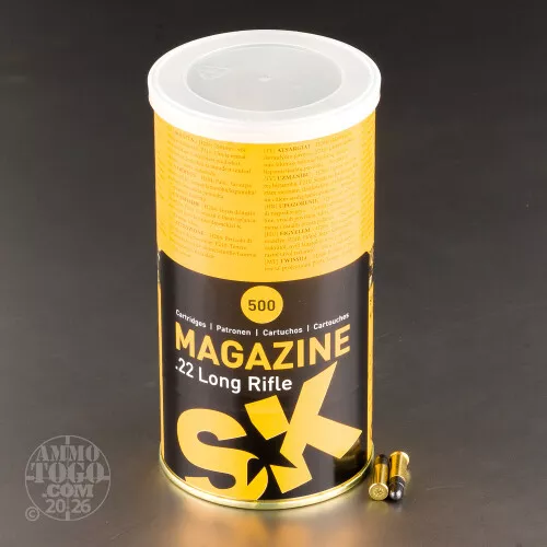 500rds – 22 LR SK Magazine 40gr. LRN Ammo