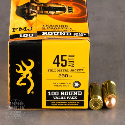 500rds – 45 ACP Browning 230gr. FMJ Ammo