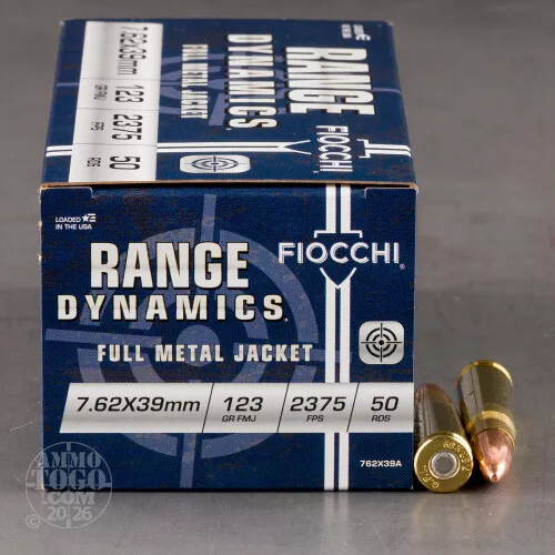 500rds – 7.62x39 Fiocchi 123gr. FMJ Ammo