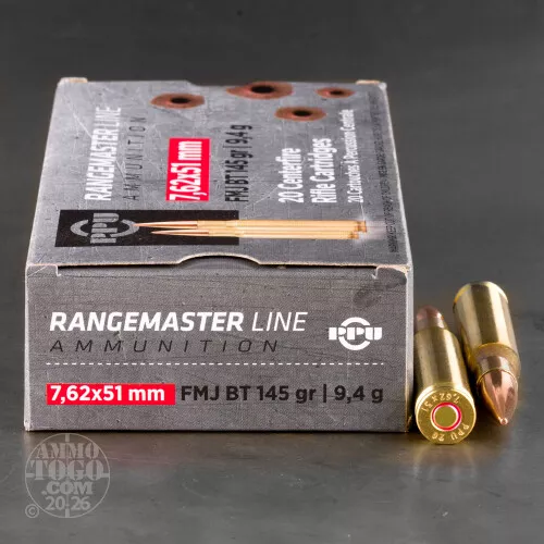500rds – 7.62x51 Prvi Partizan 145gr. FMJBT Ammo