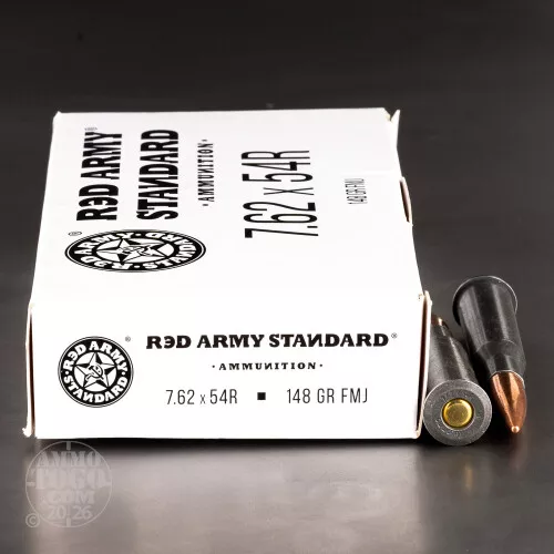 500rds – 7.62x54r Red Army Standard 148gr. FMJ Ammo