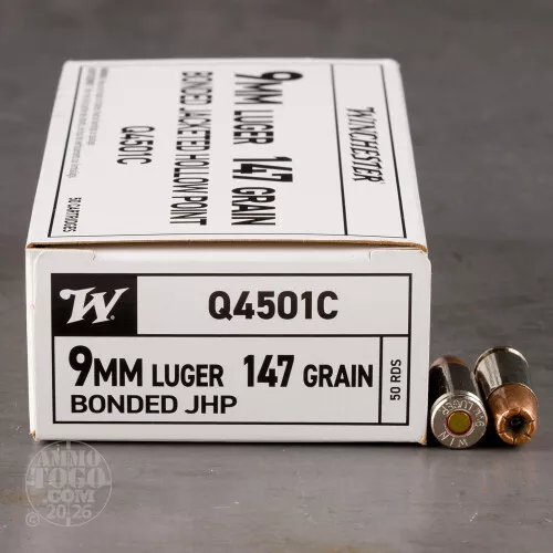 500rds – 9mm Winchester 147gr. Bonded JHP Ammo