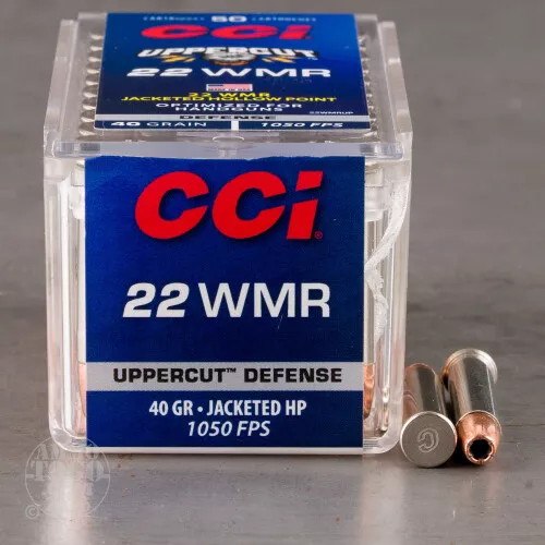 50rds – 22 WMR CCI Uppercut 40gr. JHP Ammo