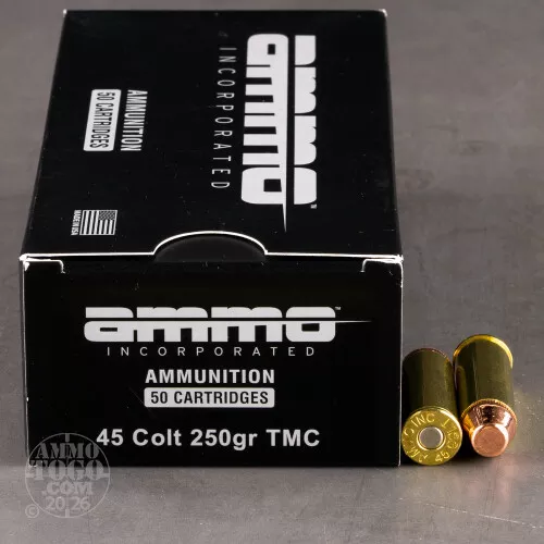 50rds – 45 Long Colt Ammo Inc. 250gr. TMJ Ammo