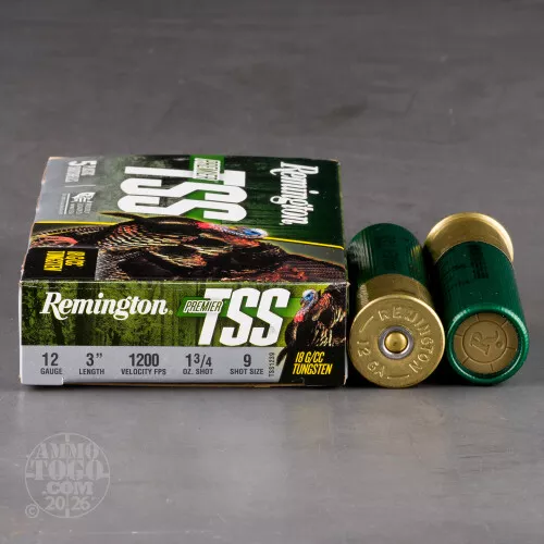 5rds – 12 Gauge Remington Premier TSS 3" 1-3/4oz. #9 Shot Ammo