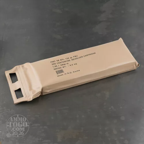 900rds – 38 Special PMC 132gr. FMJ Ammo