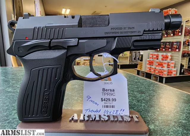 Bersa TPR9C 9mm from BradfordArms LLC near Meredith, New Hampshire, USA