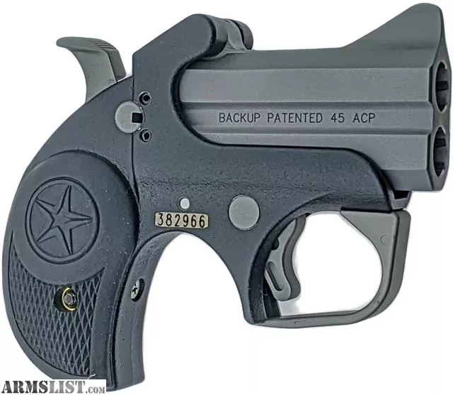 Bond Arms Backup Stainless / Black .45 ACP 2.5" Barrel 2-Rounds from BuckSnort Outfitters, Inc near Jonesboro, AR