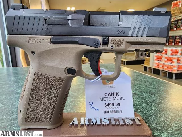 Canik METE MC9L 9mm from BradfordArms LLC near Meredith, New Hampshire, USA
