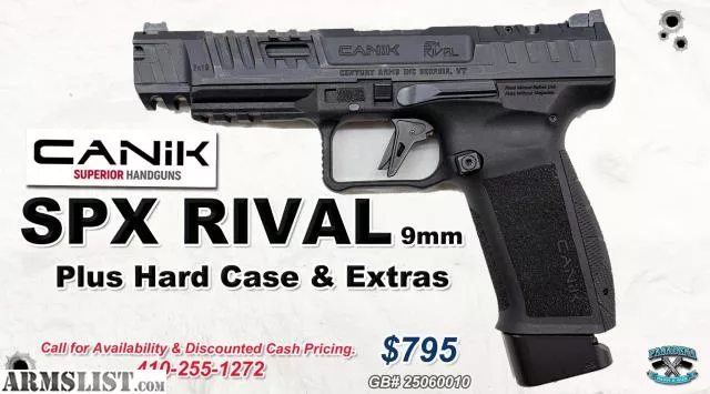CANIK SPX RIVAL 9mm from Pasadena Pawn & Gun LLC near Pasadena, Baltimore, MD