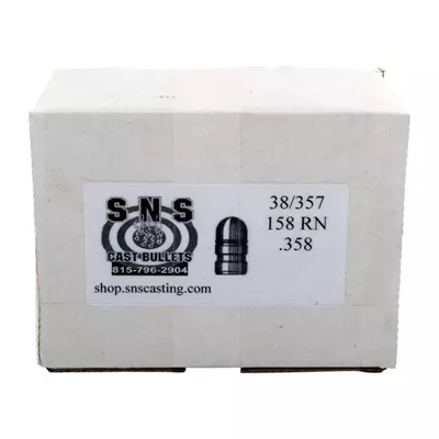 CAST .38 CALIBER (.358") ROUND NOSE LEAD HANDGUN BULLETS