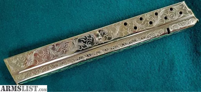 Colt 38 Super Custom Engraved 24k Gold Plated Genuine Original 20 Round Magazinefrom Carrillo Customs Inc. near Lodi, California, USA