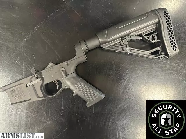 COMPLETE AR10 LOWER RECEIVER WITH MIL-SPEC TRIGGER AND PADDED 6 POSITION BUTTSTOCK from Security AllStar near Hendersonville, Nashville, TN