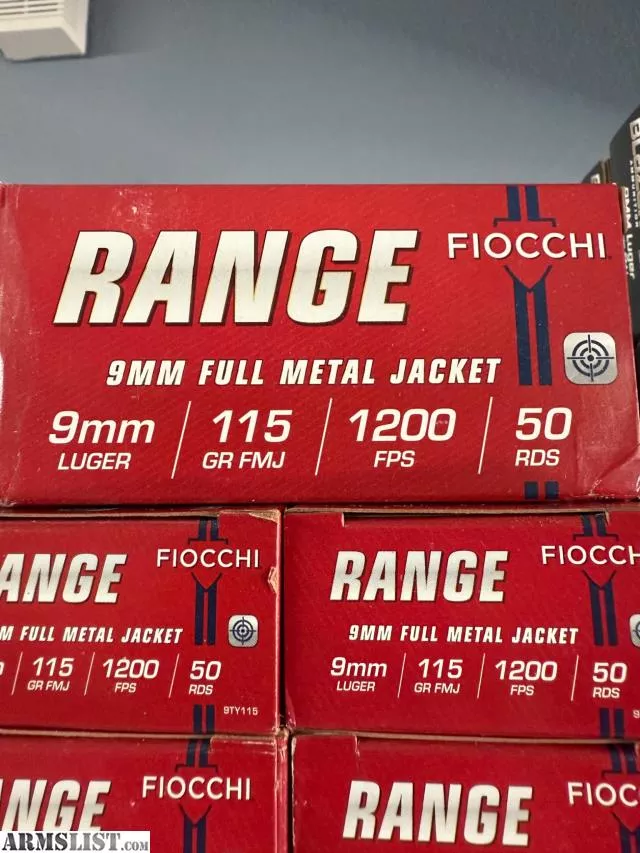 Fiocchi 9mm range ammo salefrom Realm Firearms near Spring Lake Park, Minneapolis / St. Paul, MN