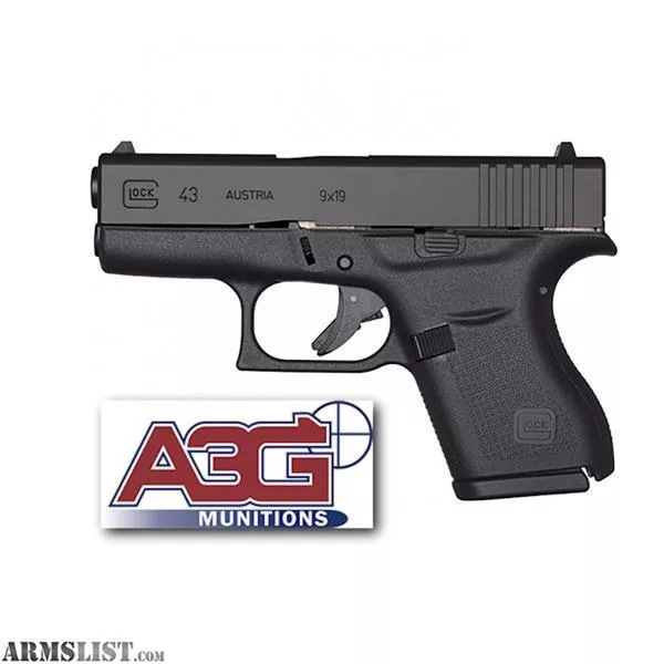 GLOCK 43 from MSL Trading dba A3GMunitions near Cumming, Georgia, USA