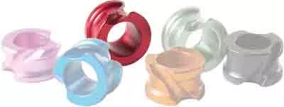 Hot Shot Archery Red Accu-peep - 3/16" Medium W/angular Grooves