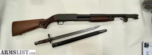 Ithaca 37 12GA factory Trench 1973 / 1917 REM Bayonet from Brushy Fork Armory near Union, Spartanburg, SC