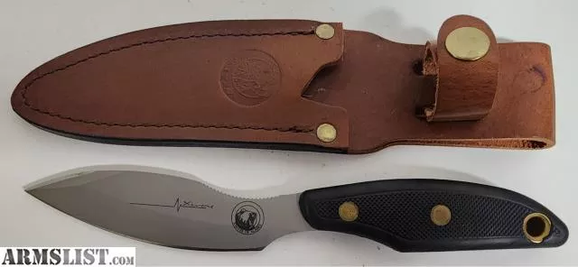 Knives of Alaska Xtreme Yukon #1 Fixed Blade Knife 4.25" D2 Bead Blast Double Edge Blade, Black Santoprene SureGrip Handles, Brown Leather Sheath - 00820FG from Coast To Coast Pawn near Clearwater, Tampa/St. Pete, FL