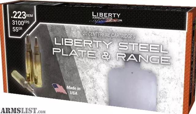 LIBERTY AMMUNITION STEEL PLATE & RANGE 223 REM 55 GRAIN LEAD FREE SINTERFIRE FRANGIBLE from Realm Firearms near Spring Lake Park, Minneapolis / St. Paul, MN